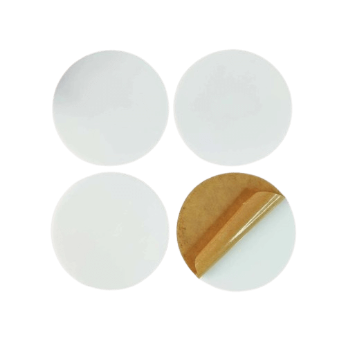 ACRYLIC COASTER ROUND SHAPE (WHITE)